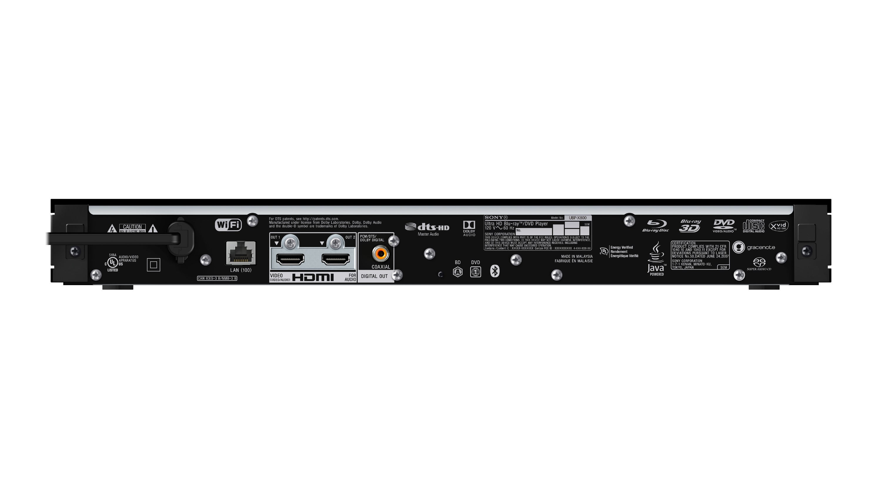 UBP-X800 Rear View